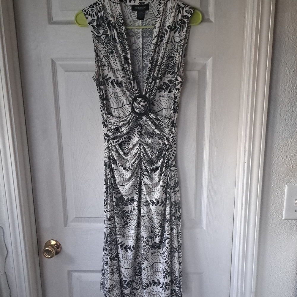 Alyn Paige Black and White Patterned Dress